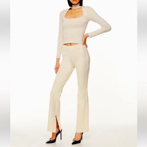 Aritzia Ten by Babaton Paramount Flare Pants Size Large Stretch